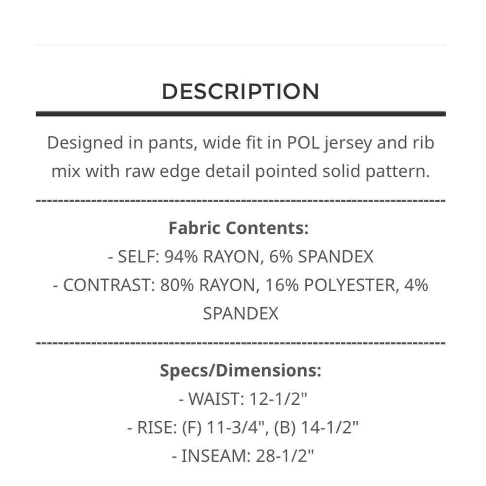 319 πΊπΈ 1 left POL jersey mix pants - Picture 5 of 5